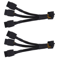 2st 3X8Pin PCI-E Naar 16Pin(12+4) PCI-E 5.0 12VHPWR-Connector 90-Graden Elleboogkabel GPU RTX4090 RTX4080-Serie P8X3 NAAR 16PIN-A