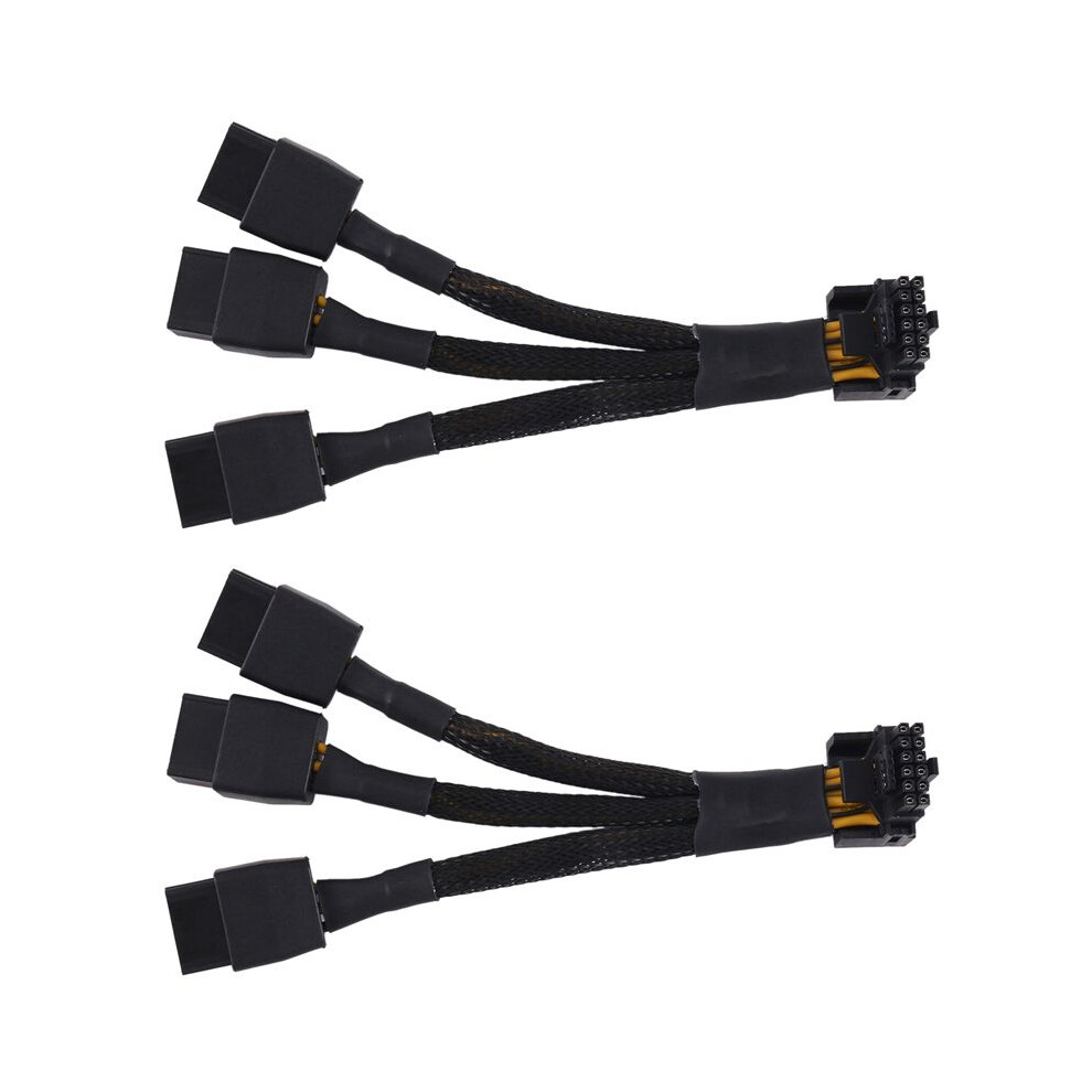 2Pcs 3X8pin Pci-E To 16Pin(12+4) Pci-E 5.0 12Vhpwr Connector 90-Degree Elbow Cable Gpu Rtx4090 Rtx4080 P8x3 To 16Pin-A 4714269406744