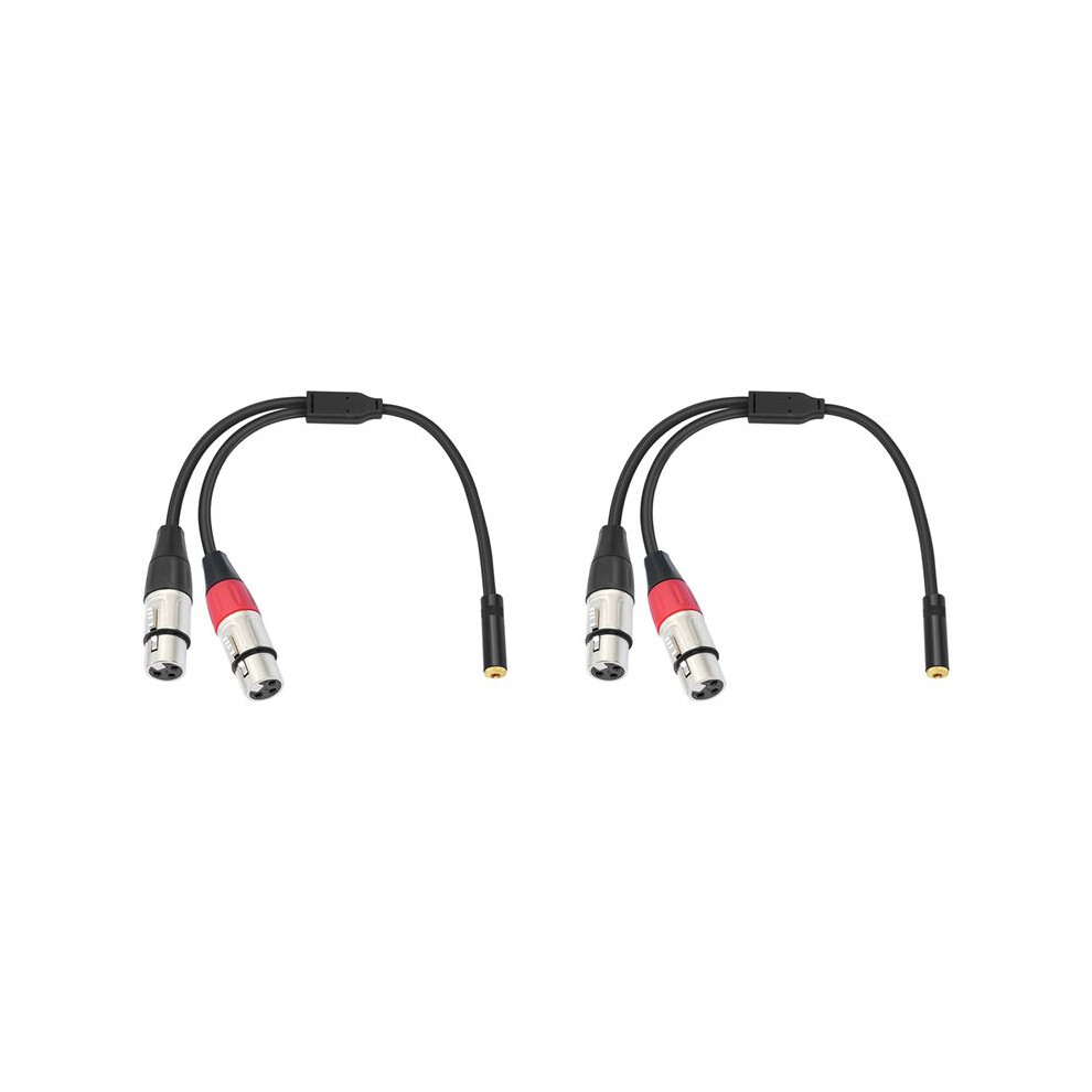 Photos - Other Hand Tools Jojomino 2X Dual XLR to 1/8 Female Adapter,Balanced Jack Female to Microphone Cable, for Speaker Mixer (3.5mm)