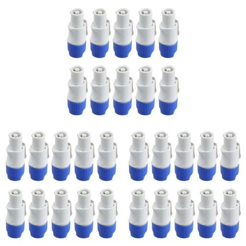 30Pcs 3 PIN Male Powercon Connector Signal Input Jack for  Light Stage Light Power Output