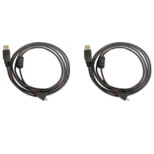 2X UC-E6 Datakabel Digitale Camera USB  8 Pin Universeel voor      1 M met Magnetische Ring