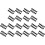 200Pcs RJ45 Connector  Jack Cat6 Extension Coupler Ethernet Network LAN Cat 6 Coupler Jacks Extend Adapter,Black 1