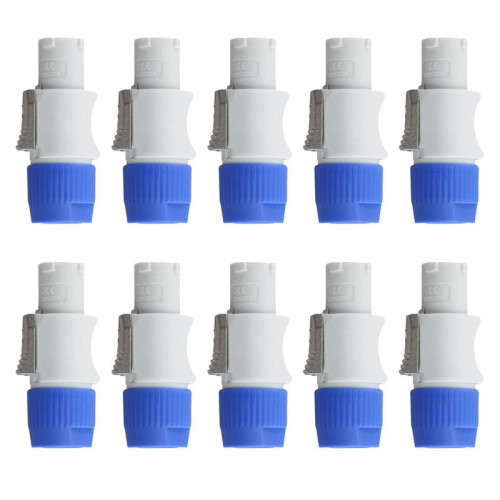 30Pcs 3 PIN Male Powercon Connector Signal Input Jack for  Light Stage Light Power Output 1