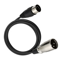 2X Cavo Audio DIN 5 Pin A XLR 3 Pin per Strumenti Musicali Abbinati o Cavi con MIDI o XLR DIN 5P Maschio A XLR Maschio