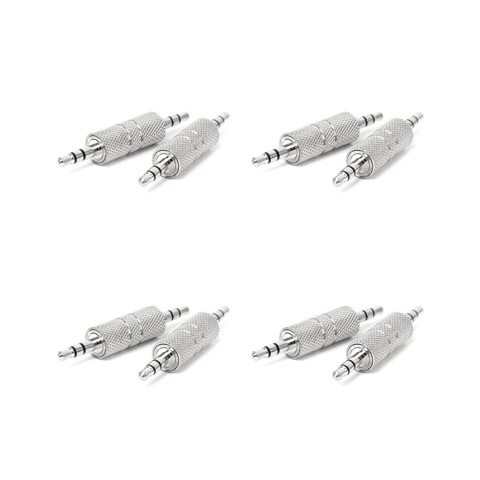 8Pcs 3.5Mm Stereo Male To 3.5Mm Male Headphone Audio Adapter Jack Coupler Connector 6033420982346