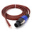 4Pcs Speakon Speaker Cable Bare Wire Open End Cable, Speakon To Speaker Wire Audio Cord Amplifier Connection Cable 4