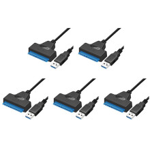 5X USB  Cable  3 to USB 3.0 Adapter USB  Adapter Cable Support 2.5 Inches Ssd Hdd Hard Drive