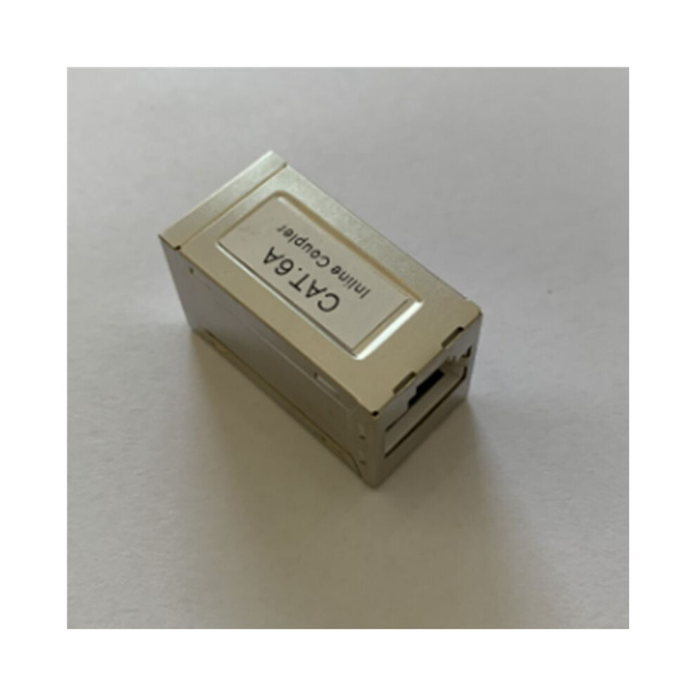 2X Rj45 Female To Female Cat6a Shielded Coupler Inline Ethernet Coupler Ethernet Extender Adapter Ethernet Cable 4712271100544