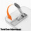 4x Universal  Foldable Metal Stand Laptop Base Stand Thin Adjustable Cooling Stand for Laptop Tablet 6