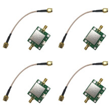 4X Amplificador de RF de Bajo Ruido de 50M-6GHz Amplificador de RF de 50Ω de Ganancia de 20DB con Puerto de Fuente de Alimentación USB y Cable SMA