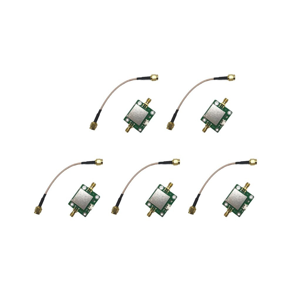 5X 50M-6Ghz Low-Noise Rf Amplifier 20Db Gain 50Î© Rf Amplifier With Usb Power Supply Port And Sma Cable For Hackrf H2 4712516100438