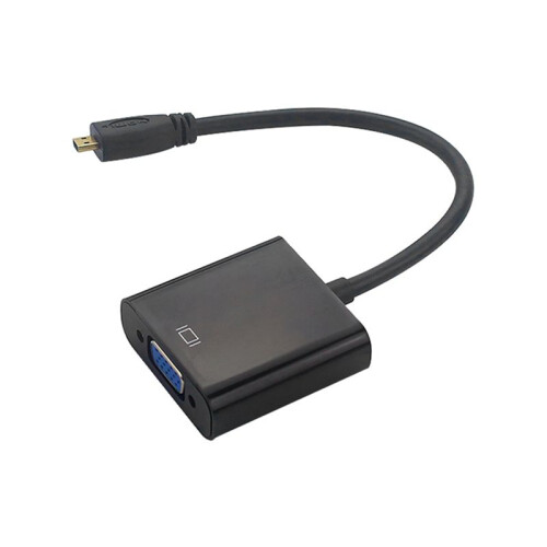 4X Micro- to VGA Adapter Cable 1080P Video Converter with Audio Jack USB Power Cable for  Camera Raspberry Pi 4 2