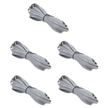 5X Grå Plastnudlar 6P6C RJ11 M/M Platt Telefonkabel 5M 16Ft
