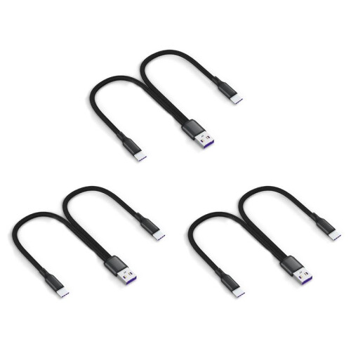 3X 6A Fast Charging Dual Port Type-C Splitter Charging Cable Powered Device Cord Powered  TYPE-C+TYPE-C Devices