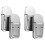 4Pcs Portable Laptop Stand Computer Riser Lift Self-Adhesive Foldable Invisible Notebook Adjustable Height Stand Silver 1