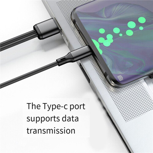 2X 6A Fast Charging Dual Port Type-C Splitter Charging Cable Powered Device Cord Powered  TYPE-C+TYPE-C Devices 1