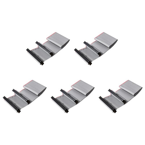 5X 40 Pin Replace Data Cable Female to Female IDE Cable Dual Row IDE Data Extension Cable 30cm for Server Hard Disk