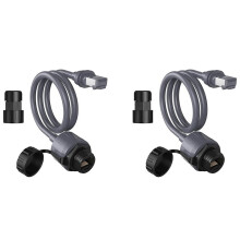 2X för Starlink Ethernet-Adapter Gen 3 Starlink-Kabelförlängning Till RJ45-Koppling Vattentät för Starlink Gen 3-Skål