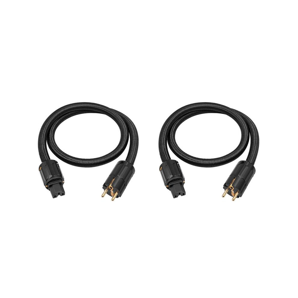 Photos - Other for Computer 2X 12AWG HiFi Power Cable, HiFi Power Cable EU Power Cable, 250V/15A for Speakers, Subwoofer, Turntable, Amplifier 100cm