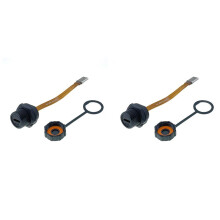 2X Waterproof IP67 IP68 Type C Female to Male PFC Flat Cable 3.1 Threaded Type Type-C 3.1