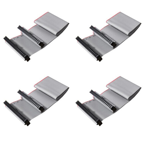 4X 40 Pin Replace Data Cable Female to Female IDE Cable Dual Row IDE Data Extension Cable 30cm for Server Hard Disk
