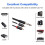 2pcs 6.35mm Cable to 2RCA Audio Cable Aux RCA Jack Y Splitter Cable for Amplifiers Audio DVD,5FT 7