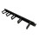 4X 1U 19 Inch Rack Cabinets Cable Management Network Brush Panel Five Ring Detachable Wire Manager Frame 5
