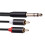 2pcs 6.35mm Cable to 2RCA Audio Cable Aux RCA Jack Y Splitter Cable for Amplifiers Audio DVD,5FT 3