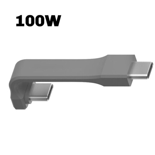 2X 90 Degree Elbow Data Cable TYPE-C to TYPE-C Full-Function Connection Magnetic Hard Disk Box M2 100W 1