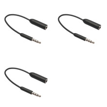 3pcs 3.5mm Audio Extension Cable Jack 3.5 Male to Female Earphone Extender Smartphone
