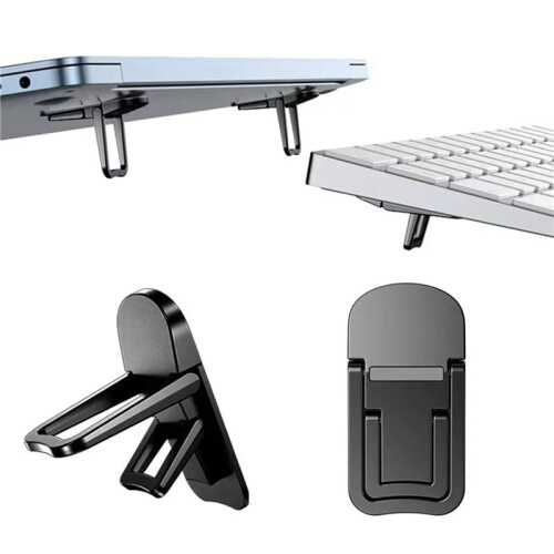 8 Pezzi Supporto Portatile per Computer Portatile Supporto per Computer Portatile Supporto Autoadesivo Pieghevole Invisibile Supporto Regolabile In 1