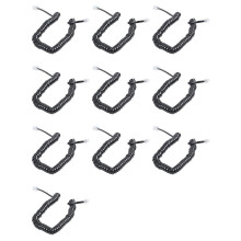 10piezas 9.3 Pulgada Negro RJ9 Cable Cordon Linea de Bobina del Modem del Telefono