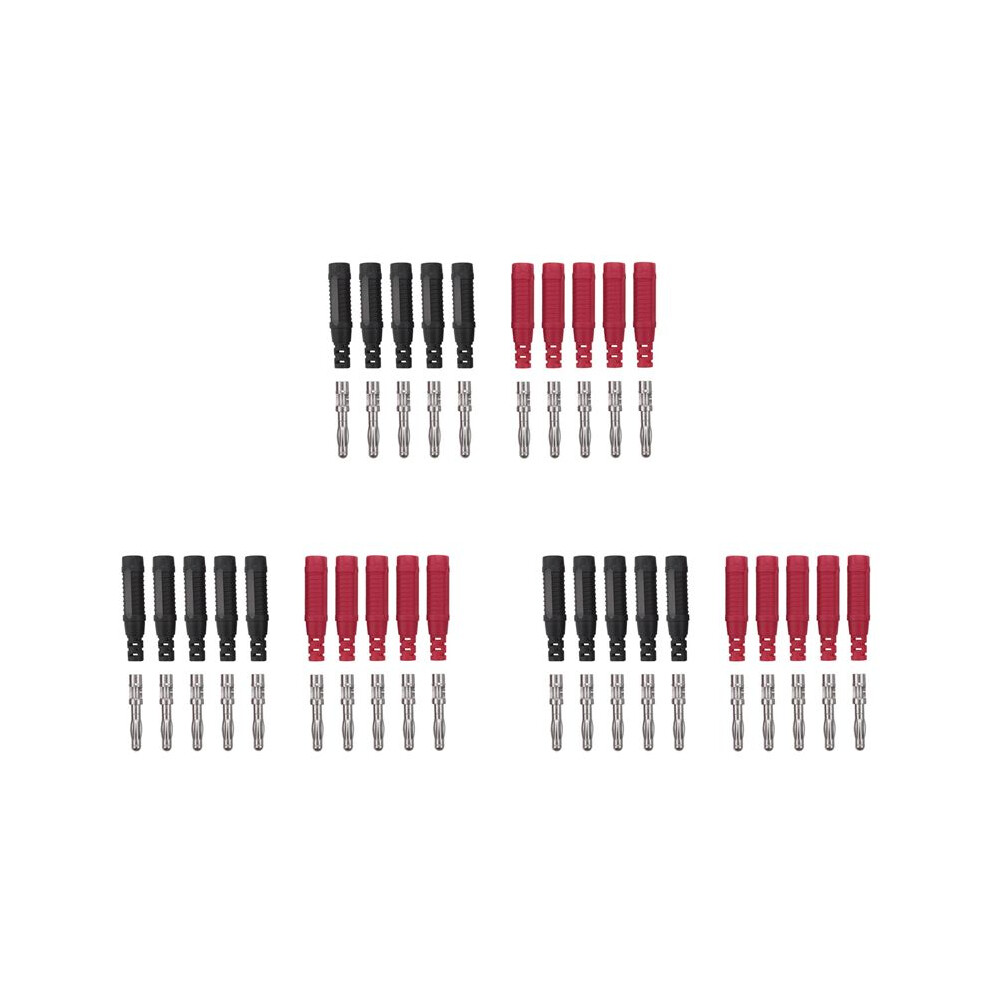 30Pcs 4Mm Banana Plugs Solder Diy Banana Plug Male Connectors Adapters For Multimeter Test Leads Probes 6031612596241