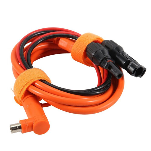 2X Cable Adaptador de Panel Solar A CC de 8 mm (2 M), Conector Solar A Conector Macho DC7909/8020, Cable de Cobre Estañado. 2