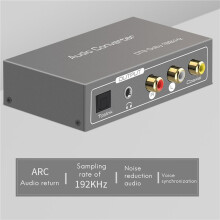 2X 192Khz DAC Audio Konverter Toslink Optisch Koaxial -Kompatibel ARC zu Koaxial Toslink L/R 3,5mm Klinken Adapter
