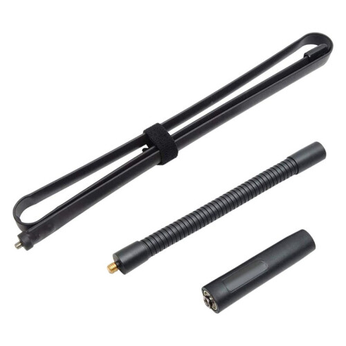 2X Antena Dobrável Pescoço de Ganso AR-152G de 48,8 Polegadas SMA-Macho VHF UHF 144/430Mhz para  TYT