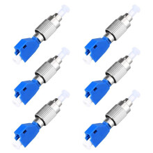 6 Stück Visuelle Fehler Suche Adapter, Hybrid Faser Optik Verbinder Adapter, Einzel Modus 9/125 Um FC Stecker Auf LC Buchse Adapter