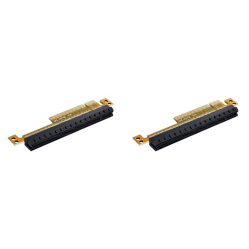 2X PCI-E Express 8X Bis 16X Extender Converter Riser-Kartenadapter Stecker Auf Buchse