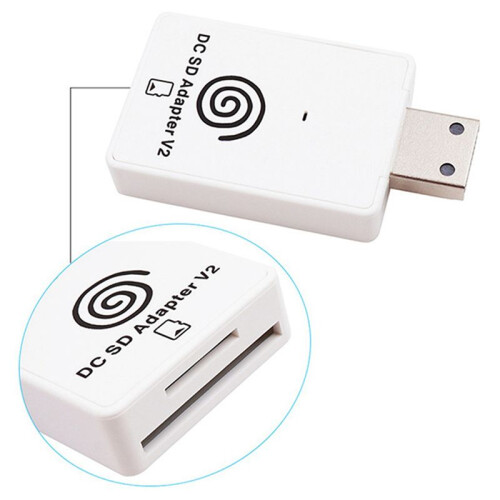 2X   TF Karten Adapter Leser V2 Voor für  Dreamcast En Cd Met Dreamshell Bootloader 1