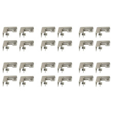 24 Stück L Typ Glasbefestigungsclip 2-Wege-Glasverbinder für 6-10 mm Möbelbeschläge Glaszubehör