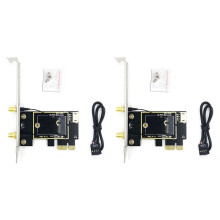 2X NGFF M.2 to PCIE Network Card Adapter Card PCIE Adapter Card Supports NGFF M.2 Wireless Network Card