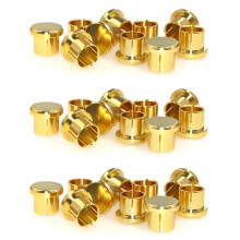30 Stuks Vergulde Kortsluiting Socket Phono Connector RCA Afscherming Jack Socket Bescherm Afdekkap, Goud