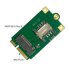 2X 4G 5G M.2 to Pcie Adapter NGFF to Pci-E Adapter Board with SIM Card Slot for L860-GL DW5820E DW5816E EM7455