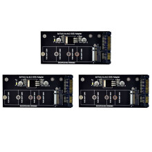 3X M2 NGFF SSD to 3.0 2.5&Rdquo, M.2 SSD Adapter Converter Riser Card for PC Laptop Add Card to 6Gps