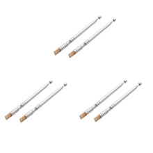 6PCS Replacement 25.4cm 10Inch 5 Sections Telescopic Antenna Aerial for Radio TV