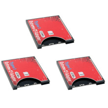 3X Nieuwe Hoes voor -Naar-CF-Kaart Ondersteunt Draadloze WIFI -Kaart Type I-Adapter SLR-Camera Rood