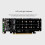 6X Double-Sided 4-Disk NVME  Card PCIeX16 to M.2 M-Key NVMEx4SSD 2U Server  Array Expansion Adapter Split Card 7