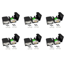 DB9 Solderless Connector RS232 D-SUB Serial to 9-Pin Port Terminal Male Female Adapter with Case (6Pcs-Male+6Pcs-Female)