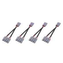 4X 50A für Anderson Steckverbinder Dual Y Adapter Batteriestromanschluss Gabelstapler Stromstecker mit 6 mm Autokabel