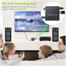 2X Bidirektionaler Koaxial , Optischer SPDIF Toslink zu Koaxial Toslink und Koaxialer zu Optischer SPDIF Toslink